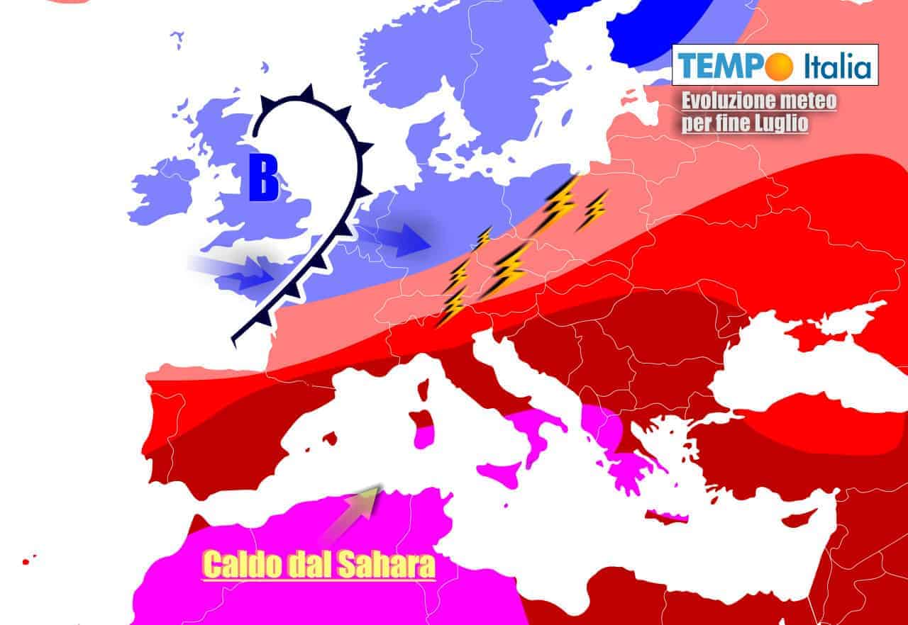Canicola senza tregua per fine luglio