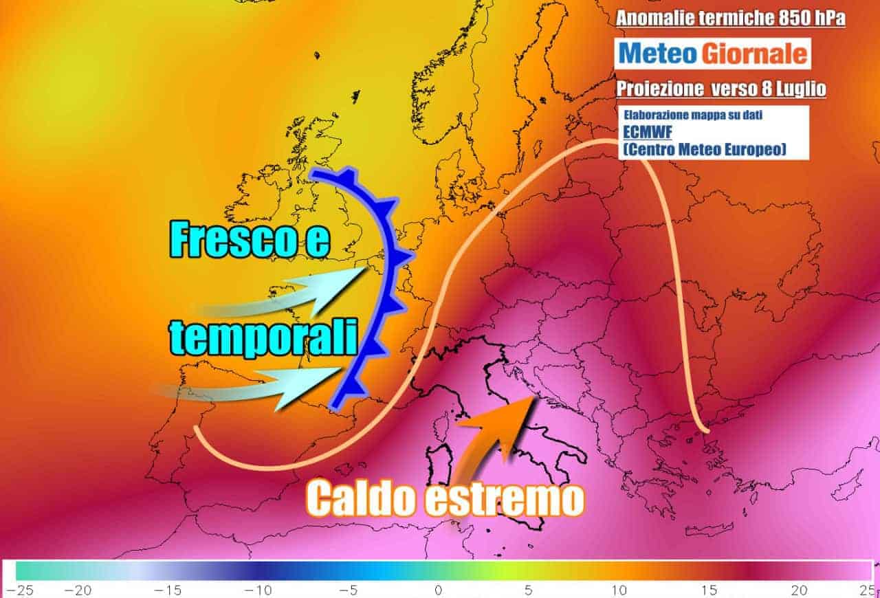 Ondata di caldo rovente sull'Italia