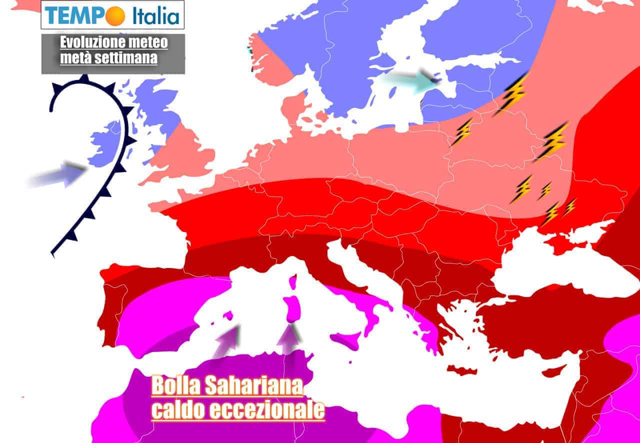 Caldo esagerato per tutta la settimana