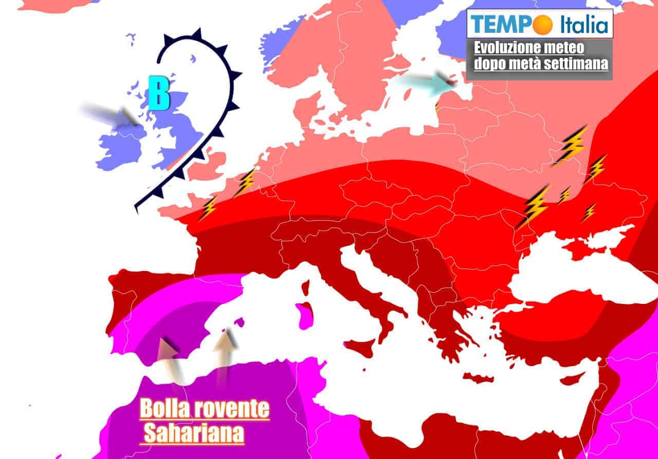 Caldo continuerà, anche se con intensità meno eccezionale